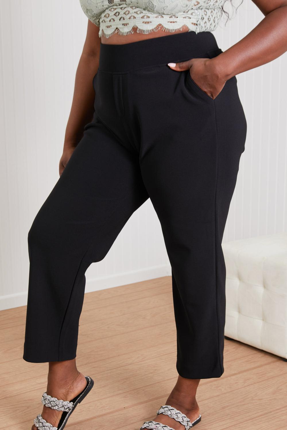 Zenana Always Classy Full Size Cropped Pants in Black – Flyclothing LLC