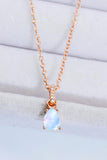 Moonstone Teardrop Pendant Necklace - Flyclothing LLC