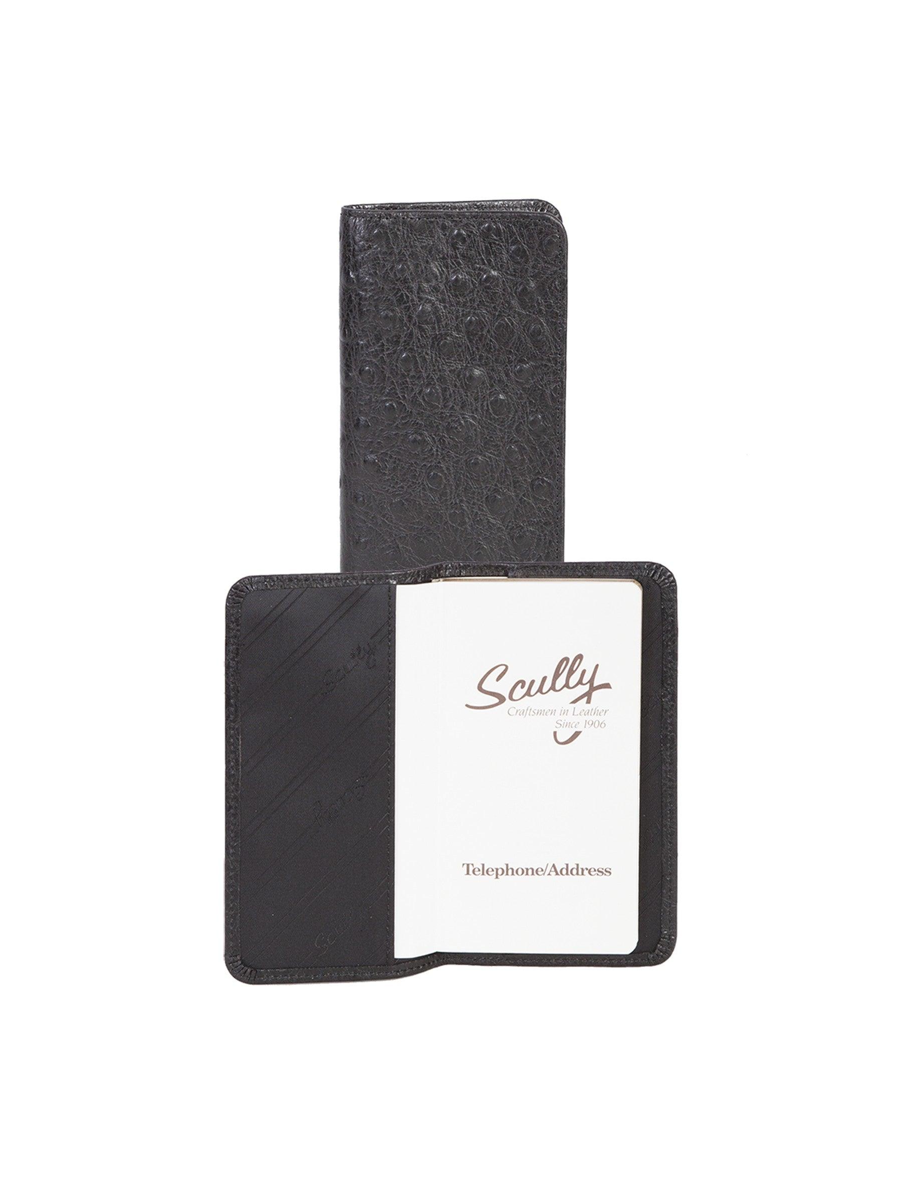 Scully Leather pocket tel/address book - Flyclothing LLC