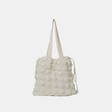 Drawstring Quilted Shoulder Bag - Flyclothing LLC