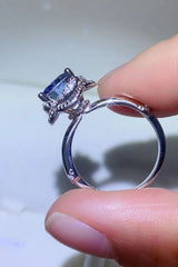 2 Carat Moissanite Contrast 925 Sterling Silver Ring - Flyclothing LLC