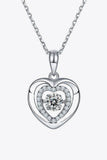 Moissanite Heart Pendant Necklace - Flyclothing LLC