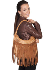 Scully Ladies soft leather fringe handbag - Flyclothing LLC