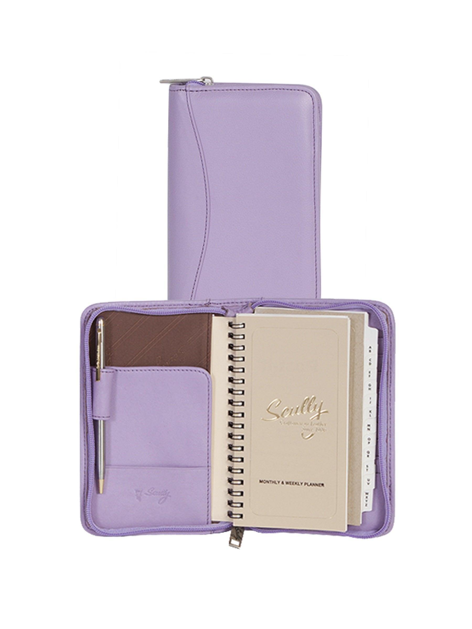 Scully Leather zip pocket planner - Flyclothing LLC