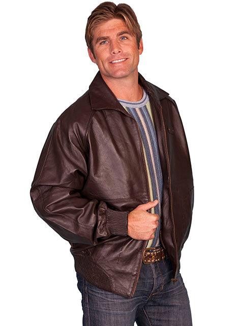 Scully Leather Brown Lamb Mens Jacket - Flyclothing LLC