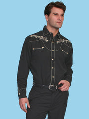 Scully Poly/rayon blend snap front shirt - Flyclothing LLC