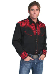 Scully Poly/rayon blend snap front shirt - Flyclothing LLC