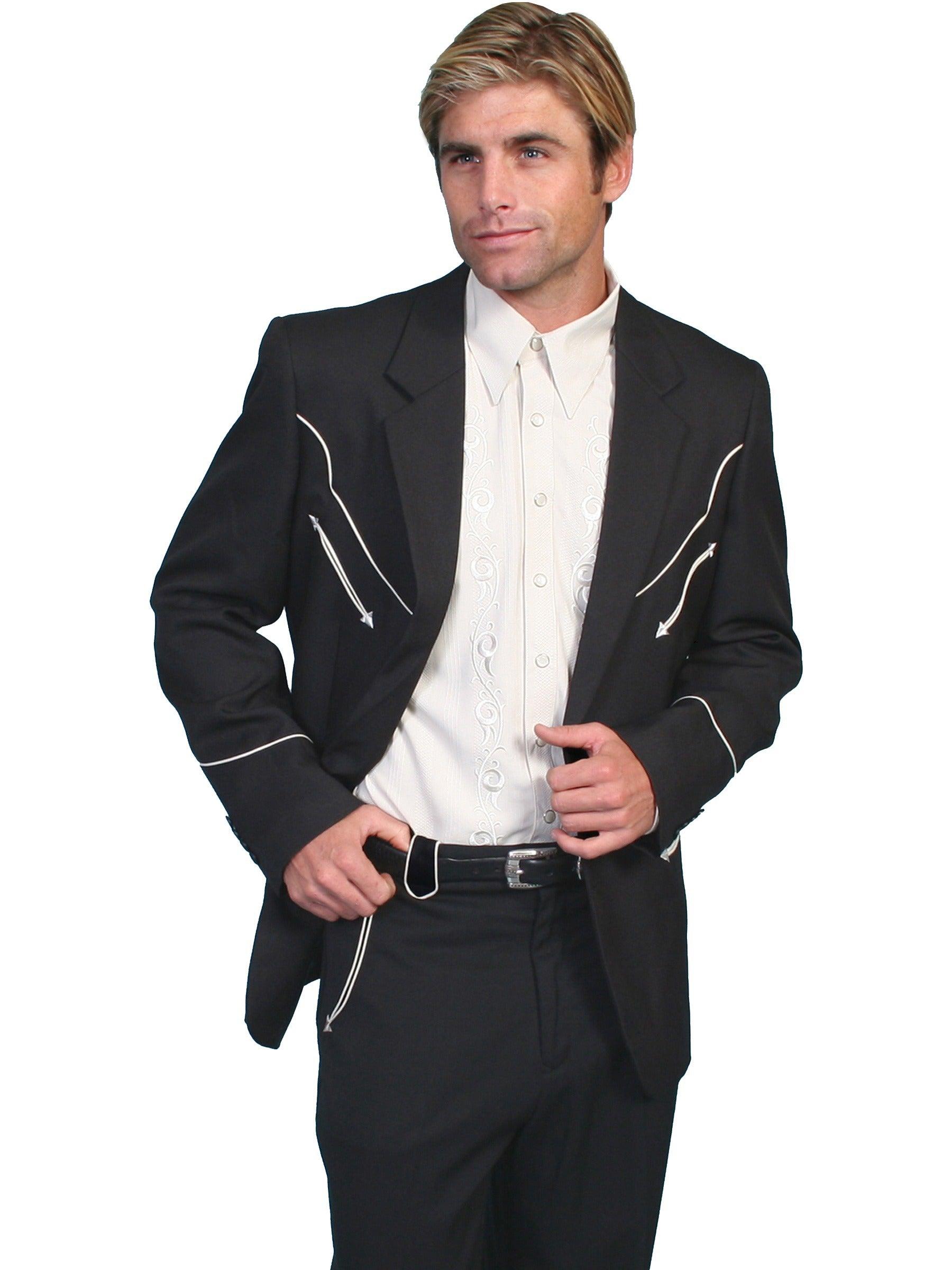 Scully 100% polyester button front blazer - Flyclothing LLC