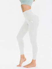 Wide Waistband Sports Leggings - Flyclothing LLC