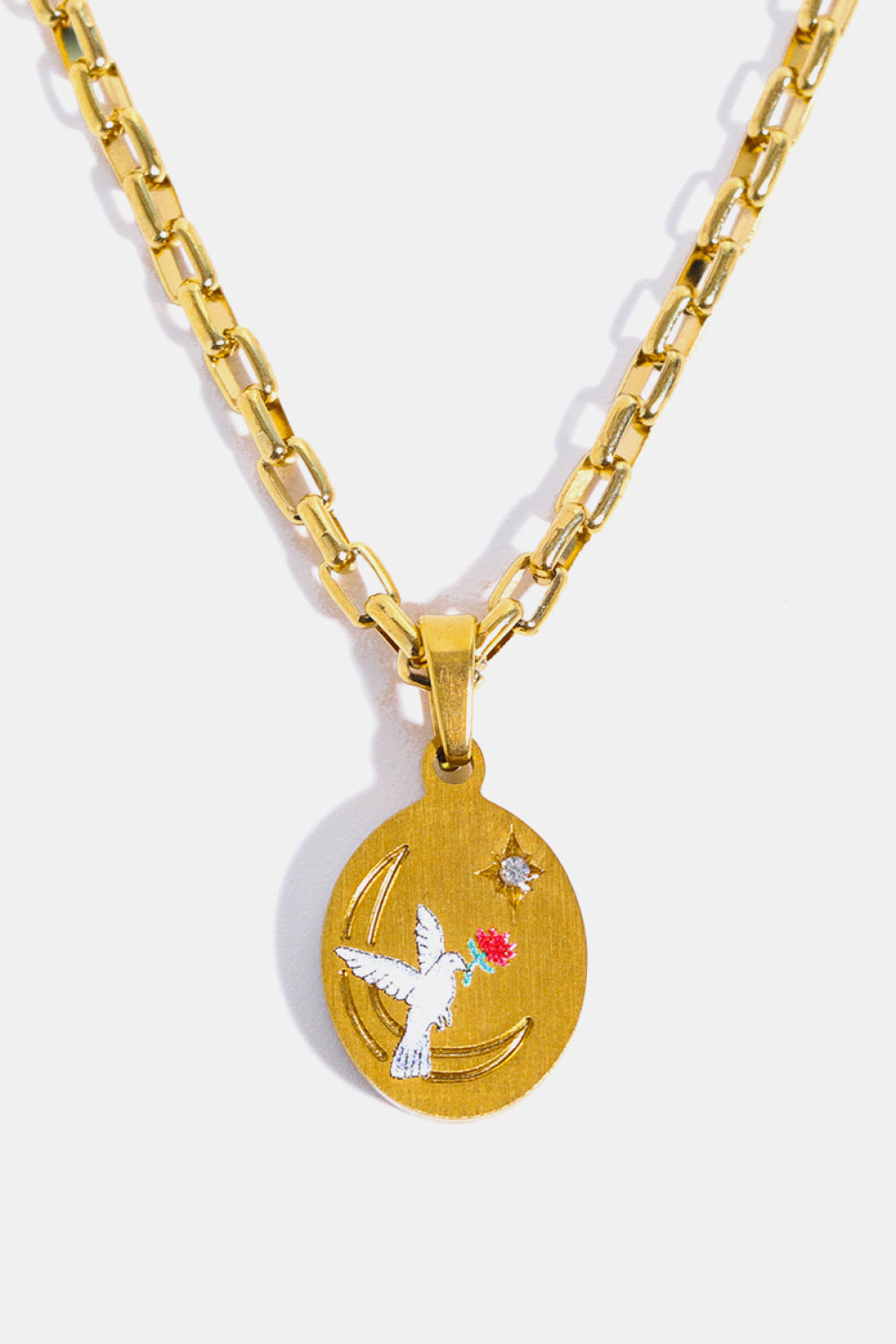 Stainless Steel 18K Gold-Plated Necklace - Flyclothing LLC