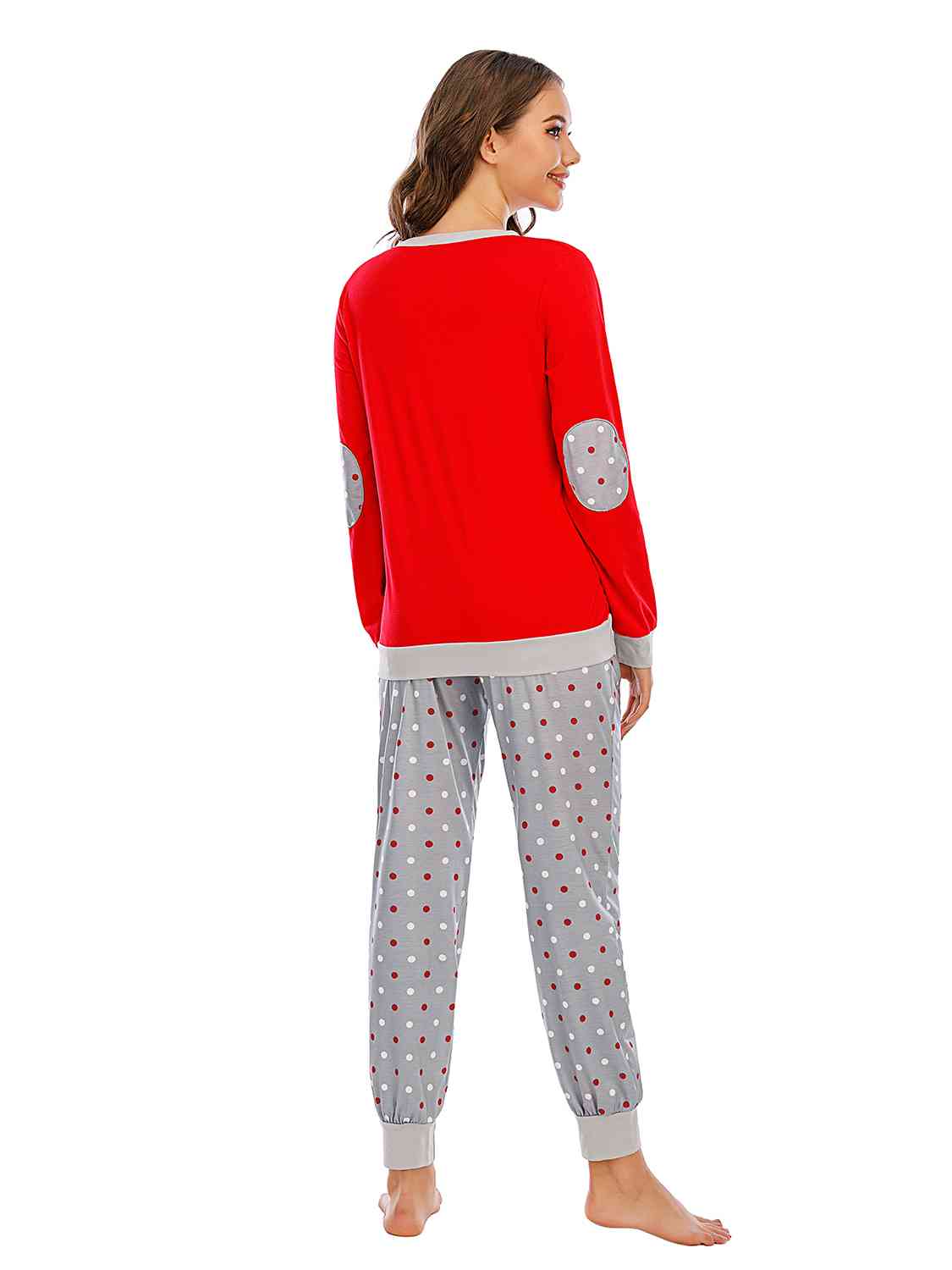 Long Sleeve Top and Polka Dot Pants Set - Flyclothing LLC