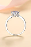 925 Sterling Silver Ring with 1 Carat Moissanite - Flyclothing LLC