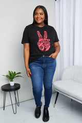 mineB Full Size Graphic Tunic T-Shirt - Flyclothing LLC