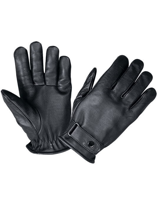 Unik International Mens Full Finger Leather Gloves