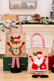 4-Pack Christmas Gnome Graphic Striped Gift Bag - Flyclothing LLC