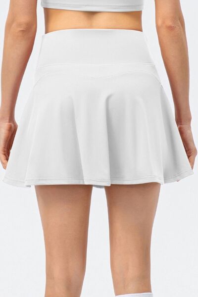 High Waist Wide Waistband Active Skirt - Flyclothing LLC