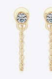 Inlaid Moissanite Chain Earrings - Flyclothing LLC