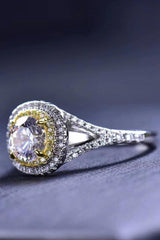 Two-Tone Moissanite Ring - Flyclothing LLC