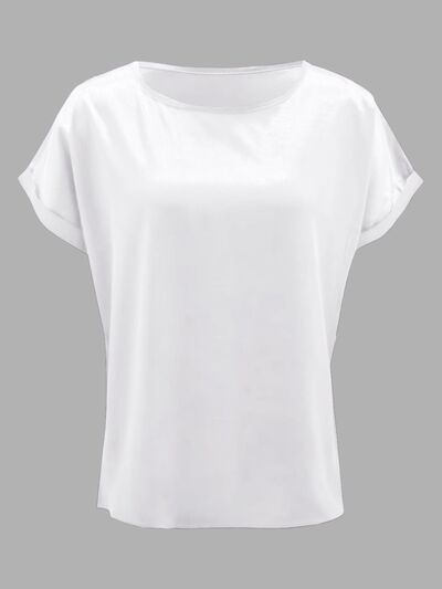 Round Neck Short Sleeve T-Shirt - Flyclothing LLC