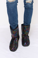 Forever Link Sequin Thermal Flat Boots - Flyclothing LLC