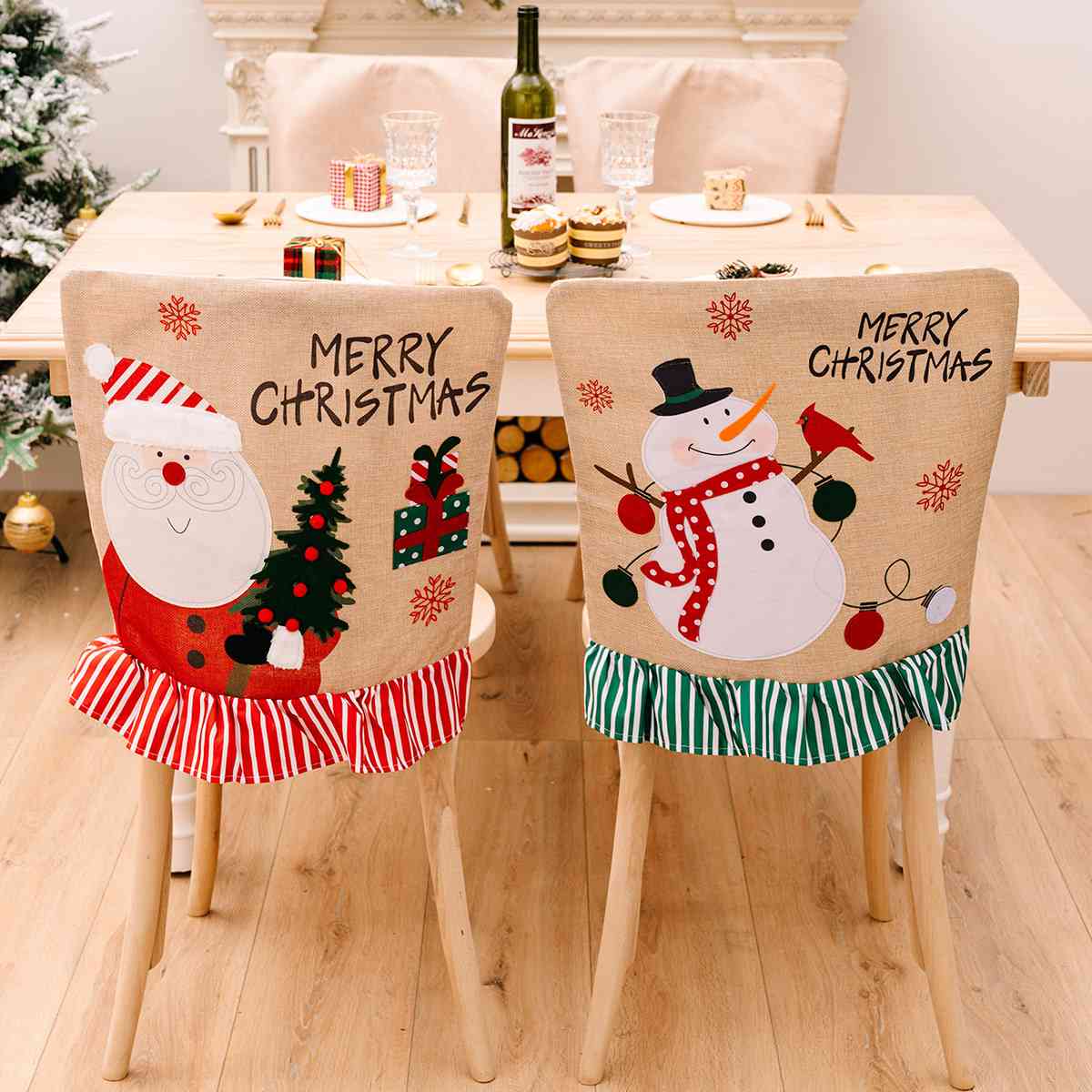 MERRY CHRISTMAS Chair Cover - Flyclothing LLC