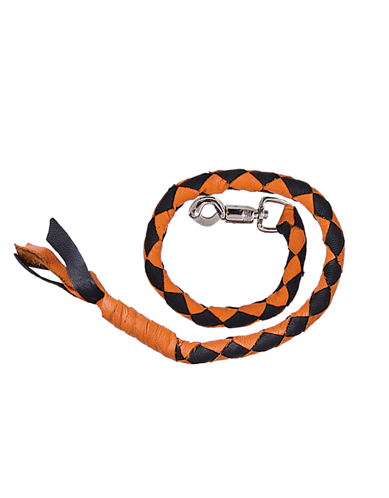 Unik International Black and Orange Biker Get Back Whip