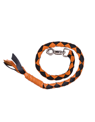 Unik International Black and Orange Biker Get Back Whip