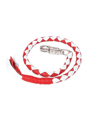 Unik International Red and White Biker Get Back Whip