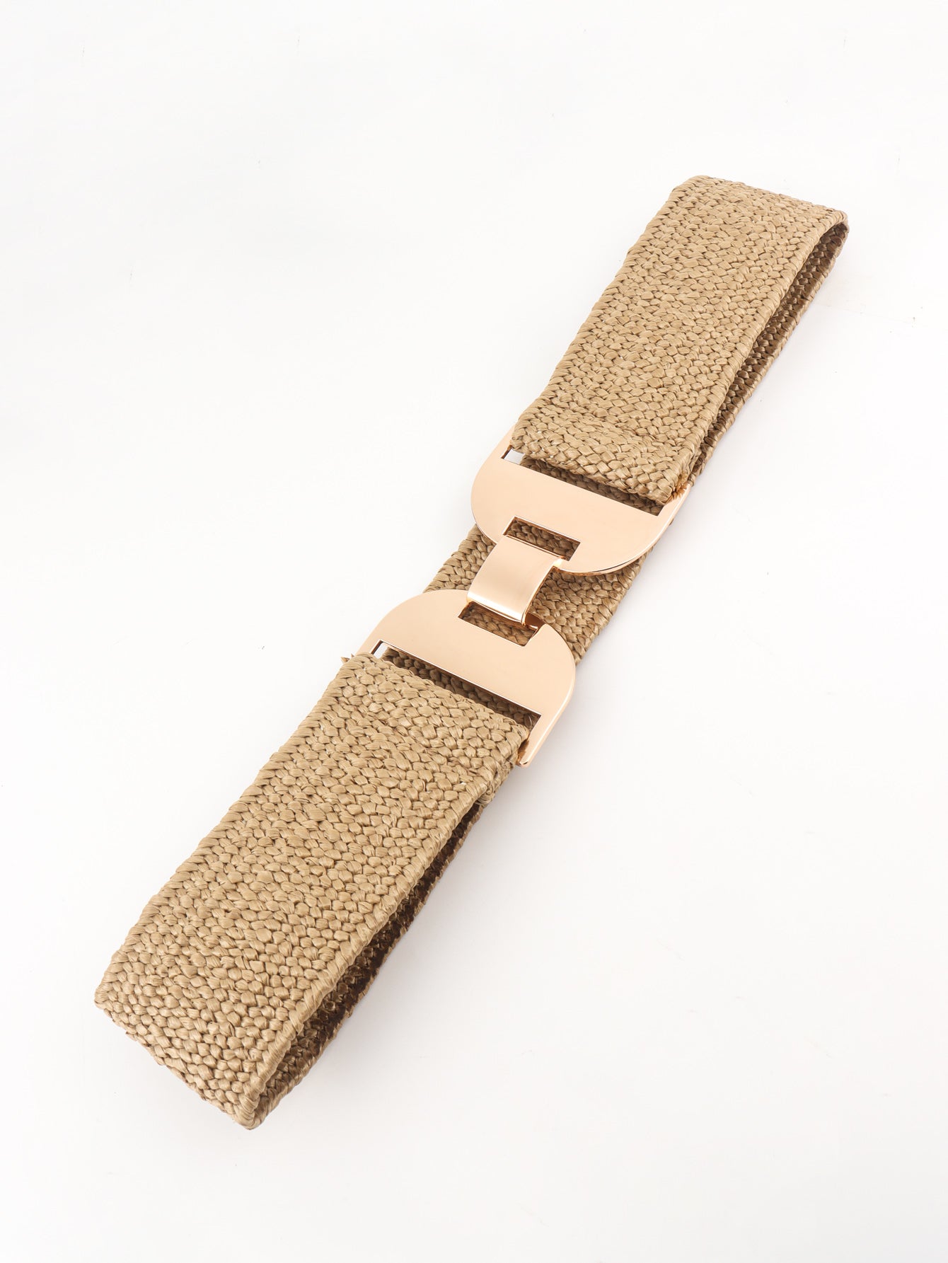 Alloy Buckle Elastic Belt - Trendsi