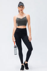 Wide Waistband Slim Fit Active Leggings - Flyclothing LLC