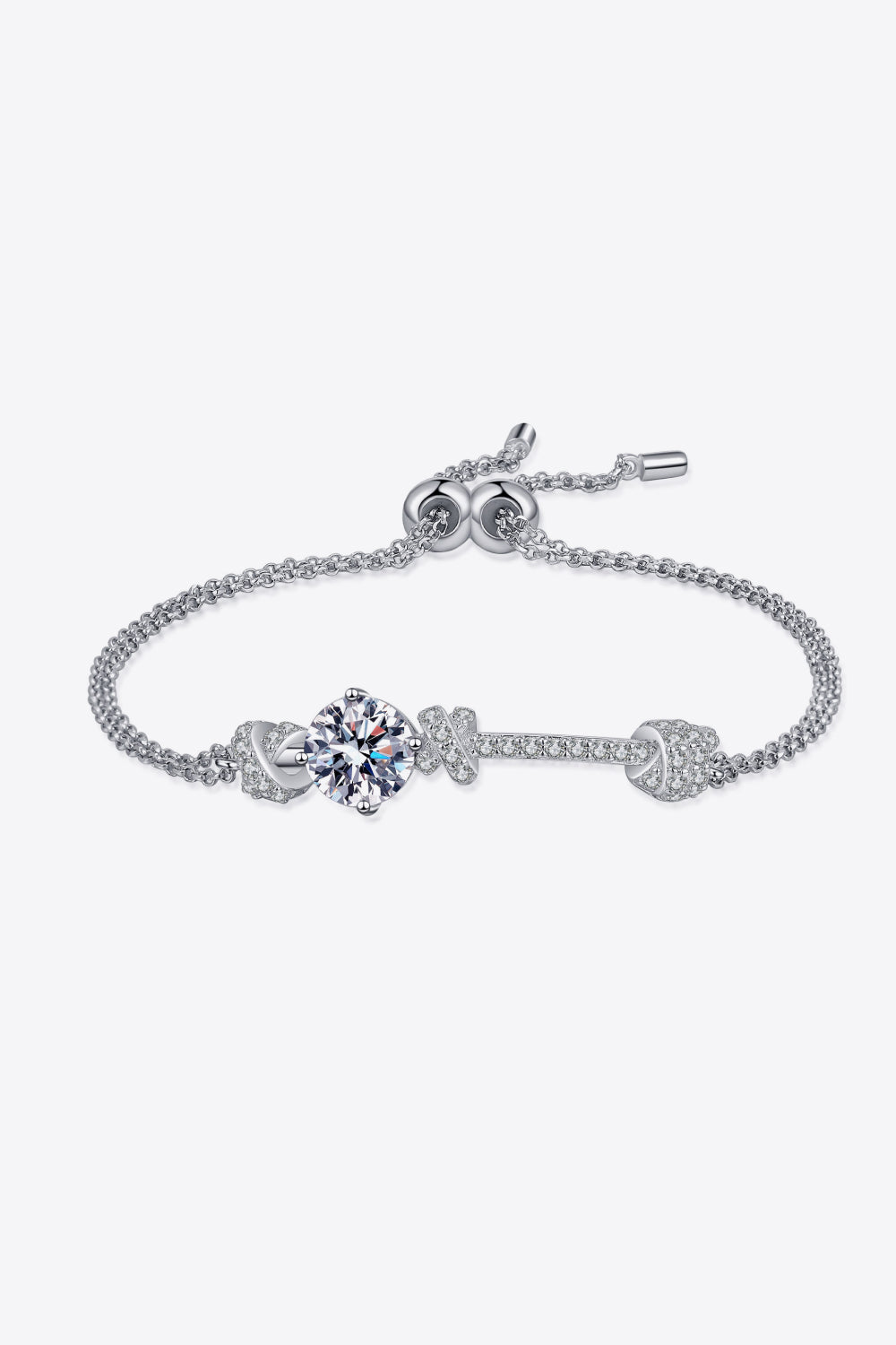 2 Carat Moissanite 925 Sterling Silver Bracelet - Flyclothing LLC