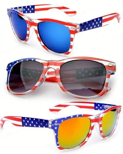 Stars & Stripes Wayfarer Sunglasses - Flyclothing LLC