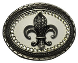 Rhinestone Fleur De Lis Buckle - Flyclothing LLC