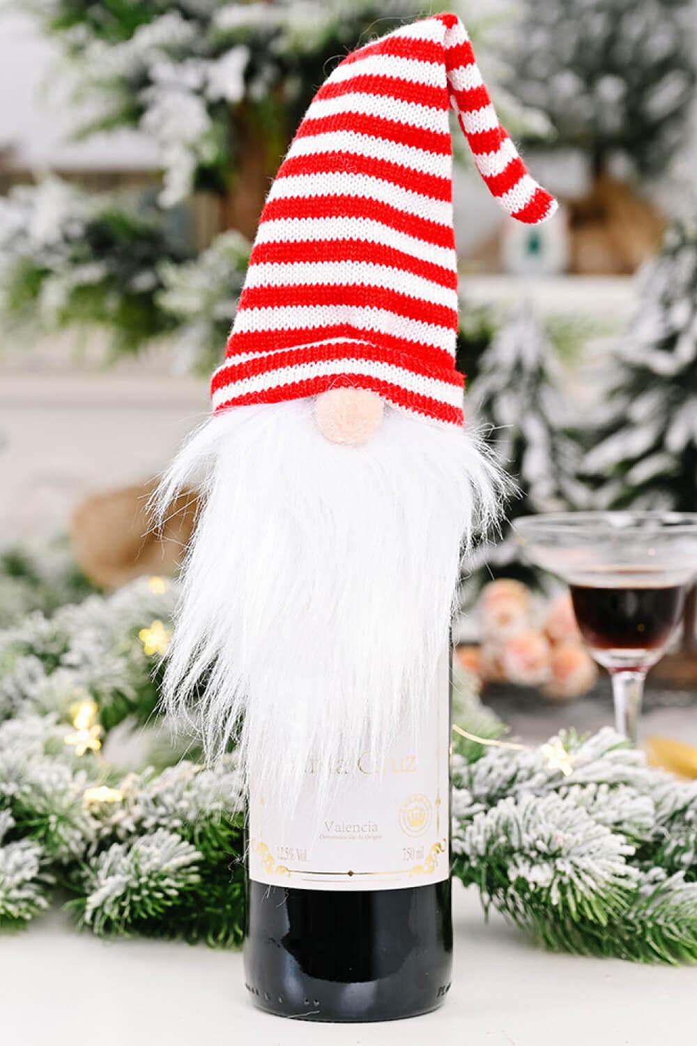 4-Pack Christmas Faceless Gnome Wine Bottle Covers - Flyclothing LLC