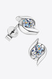 1 Carat Moissanite 925 Sterling Silver Stud Earrings - Flyclothing LLC