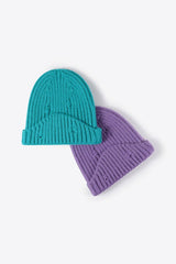 Distressed Rib-Knit Beanie - Flyclothing LLC