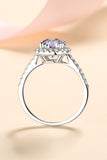 2 Carat Moissanite 925 Sterling Silver Halo Ring - Flyclothing LLC