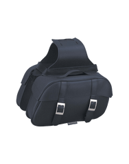 Unik International Black PVC Saddle Bags