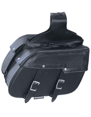 Unik International Black PVC Saddle Bags