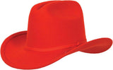 Rockmount Clothing Kid's Red Hard 100% Wool Felt Western Hat - Rockmount Clothing