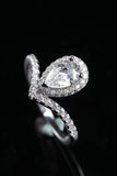 2 Carat Moissanite Teardrop Ring - Flyclothing LLC