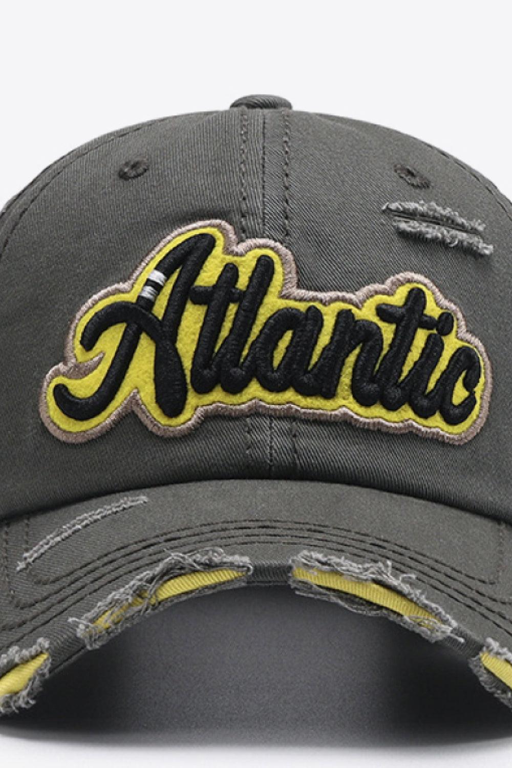 ATLANTIC Graphic Distressed Baseball Cap - Flyclothing LLC