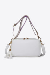 PU Leather Tassel Crossbody Bag - Trendsi