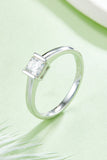 Moissanite 925 Sterling Silver Solitaire Ring - Flyclothing LLC