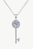 Moissanite Key Pendant Necklace - Flyclothing LLC