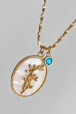 Flower Shell Pendant Copper Necklace - Flyclothing LLC