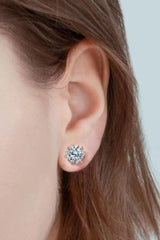 Stuck On You 4 Carat Moissanite Stud Earrings - Flyclothing LLC