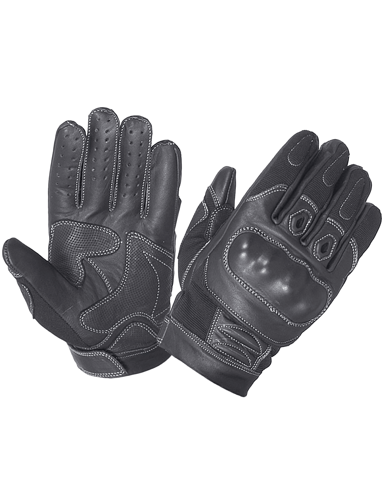 Unik International Mens Full Finger Leather Gloves