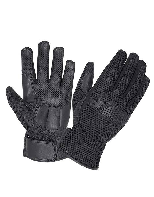 Unik International Mens Full Finger Mesh Gloves