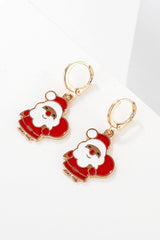 Christmas Theme Alloy Earrings - Trendsi